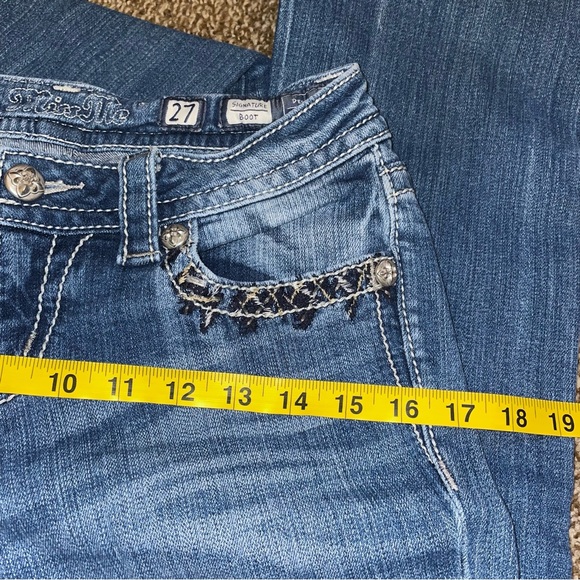 Miss Me jeans boot signature size W27/L31 1/2 - Picture 14 of 16